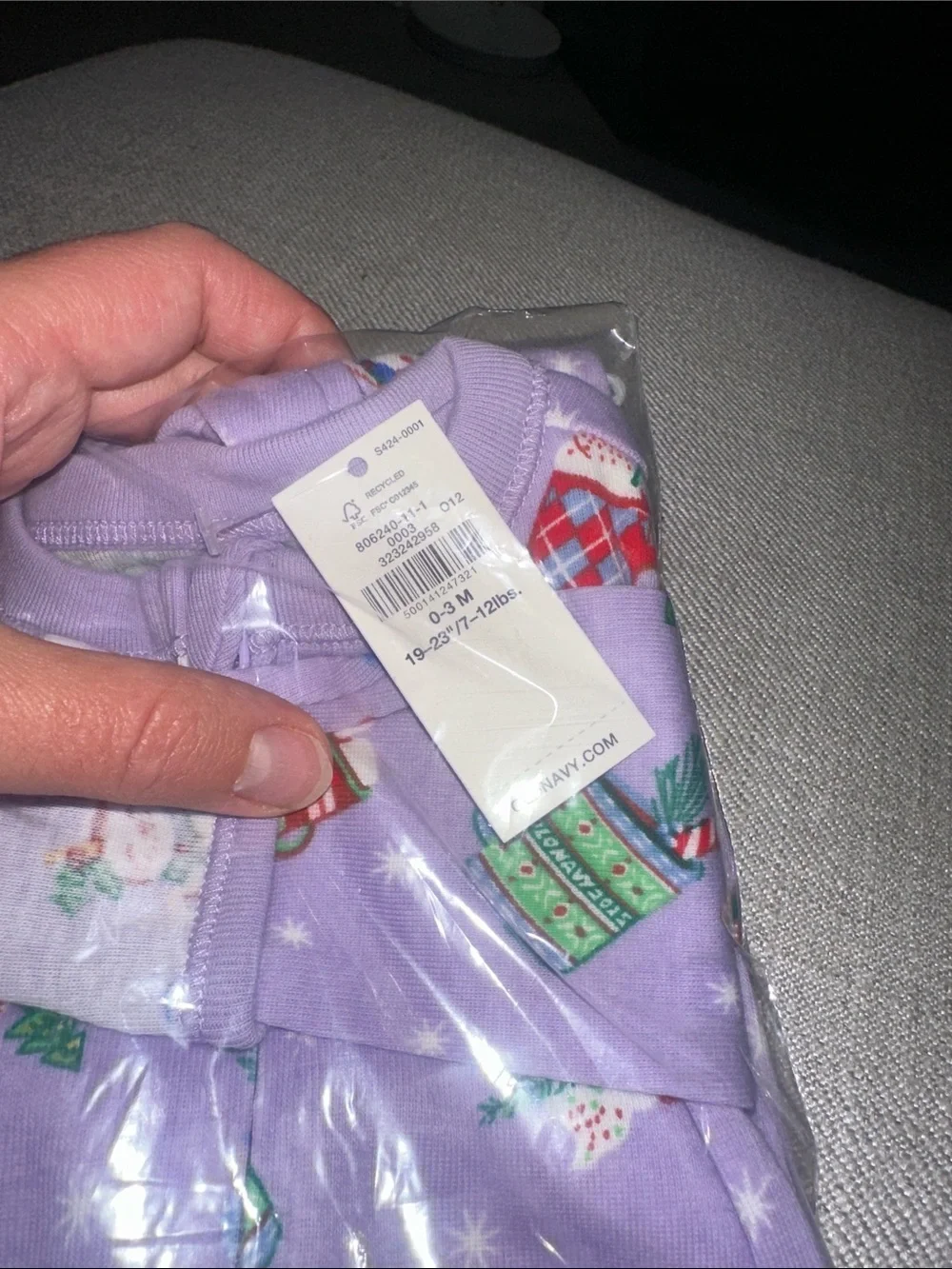 Old Navy lavender footed